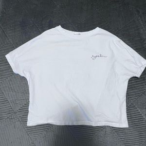 White Graphic Tee